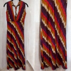 ILLA ILLA Multicolor Chevron Maxi Dress
